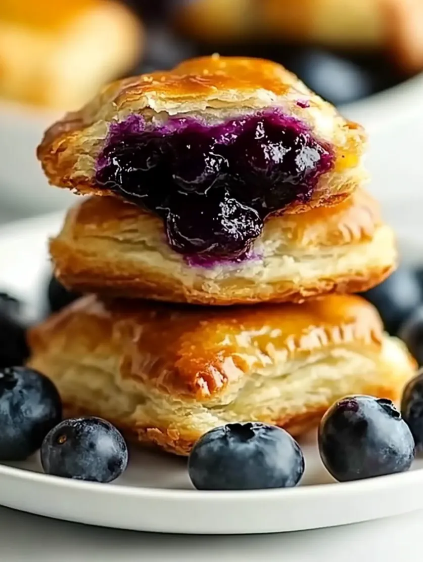 4 Ingredient Blueberry Pie Bombs