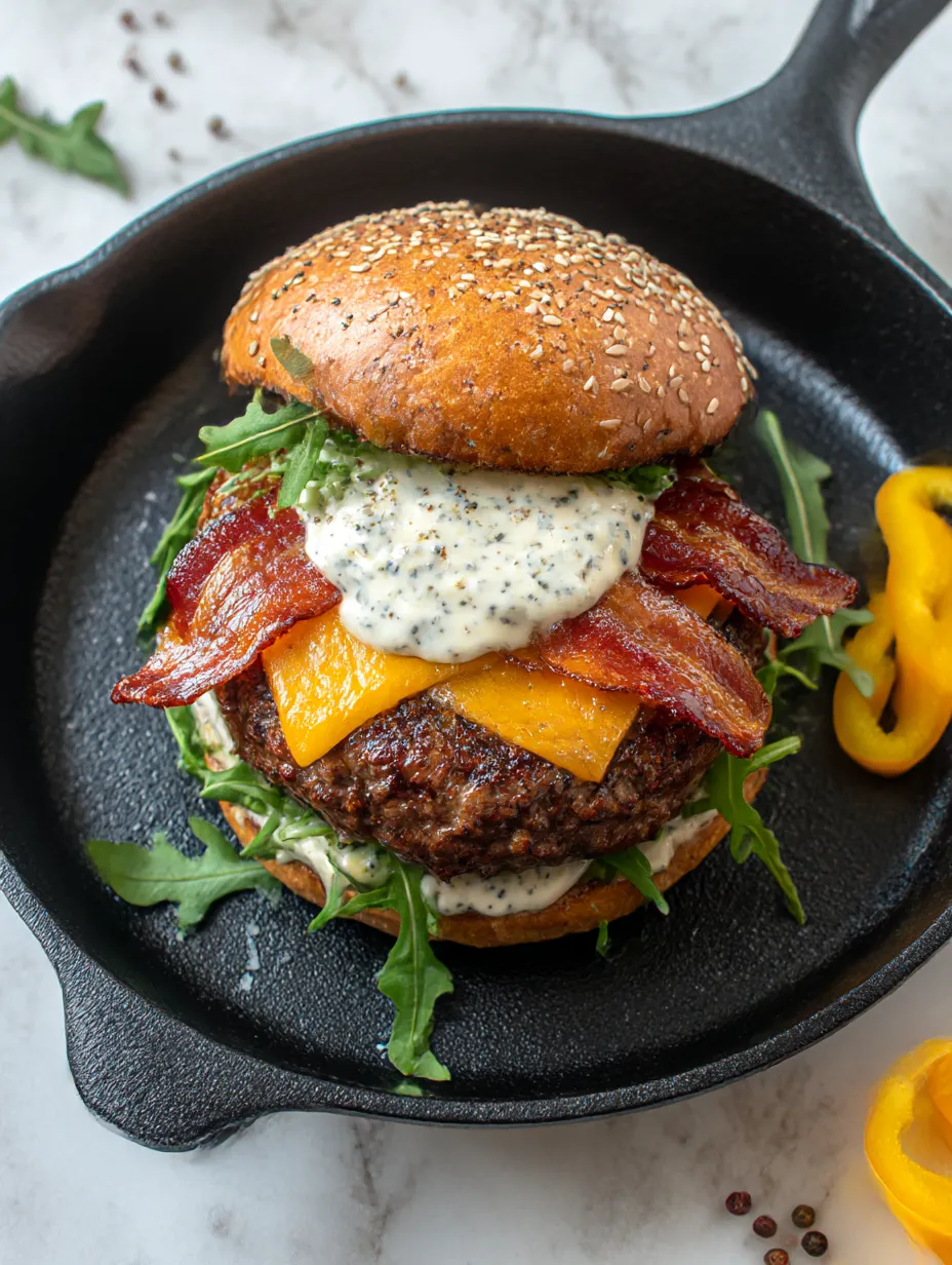 Smash Burgers with Baconnaise Sauce