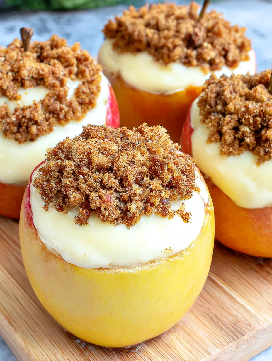 Cheesecake Stuffed Baked Apples