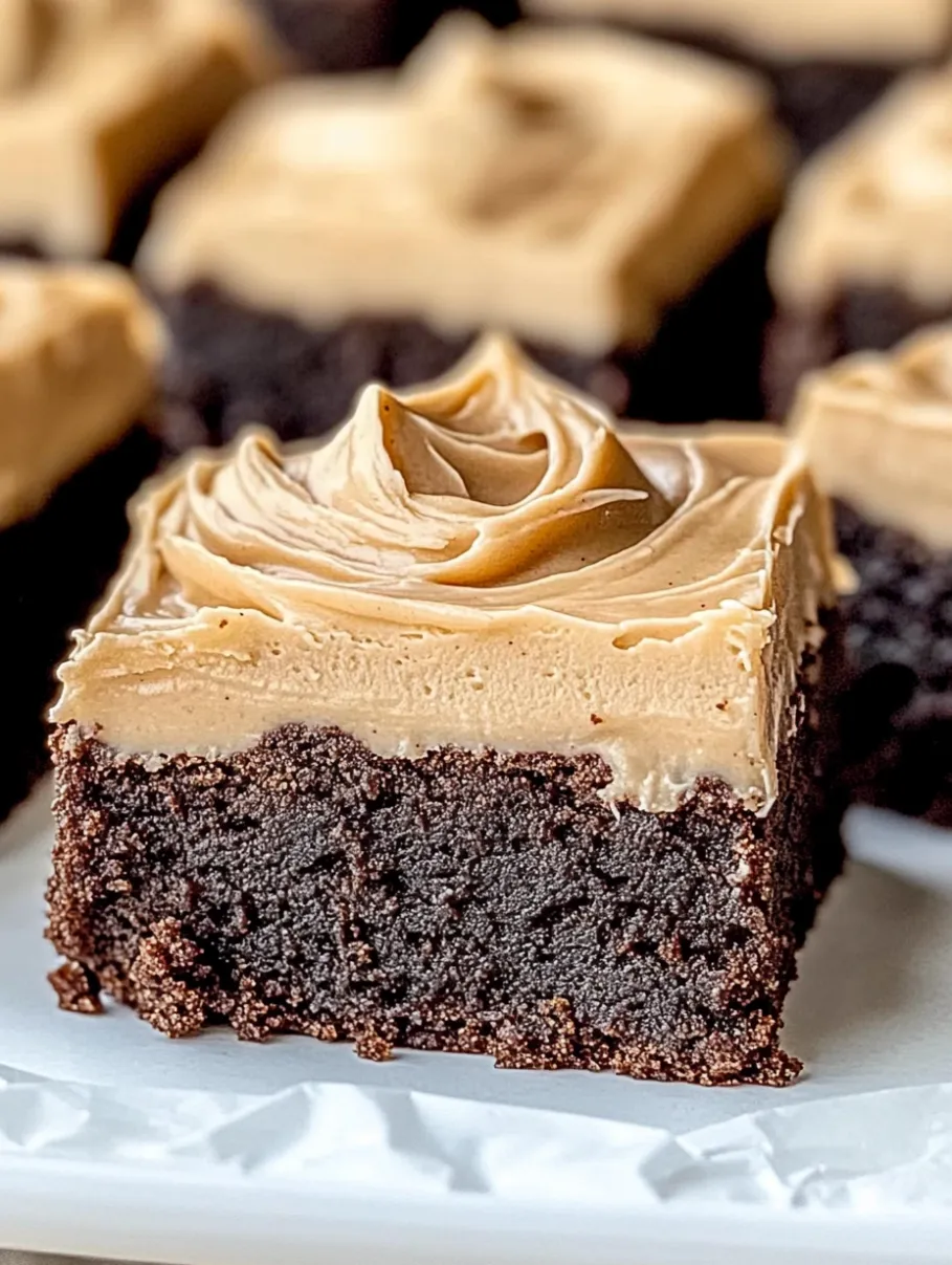 Frosted Coffee Brownies