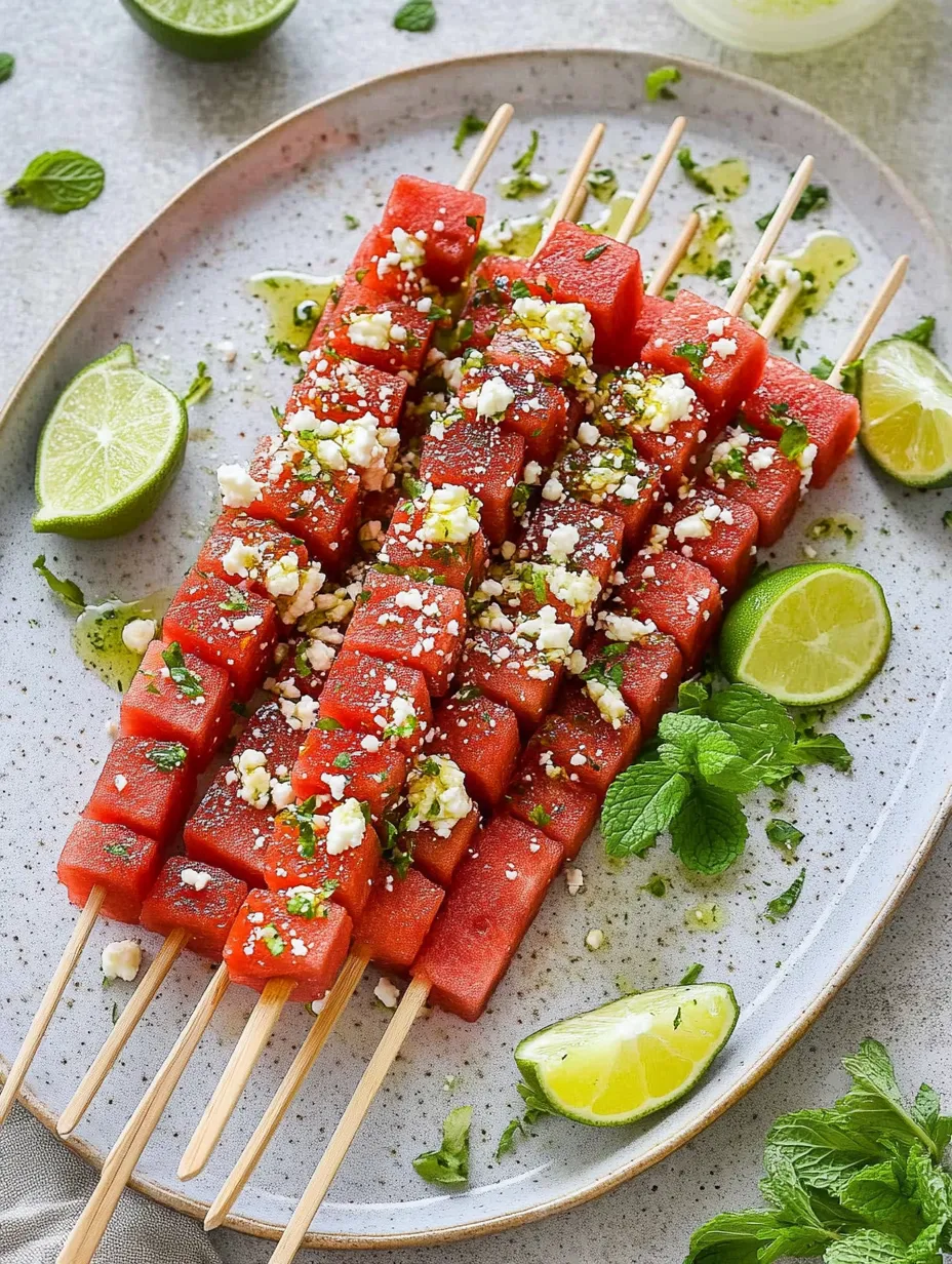 Watermelon Tajin Skewers
