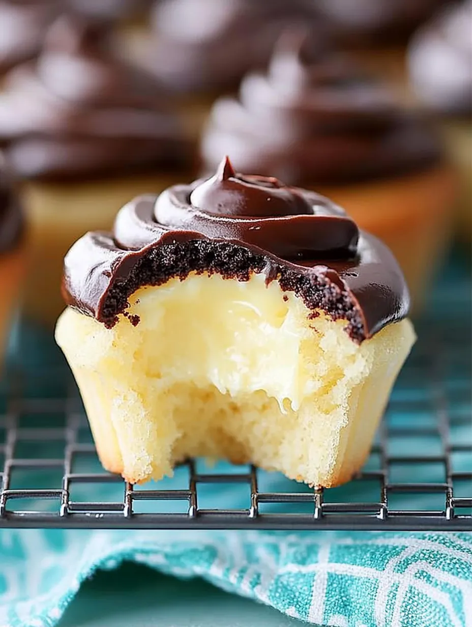 Boston Cream Pie Cupcakes