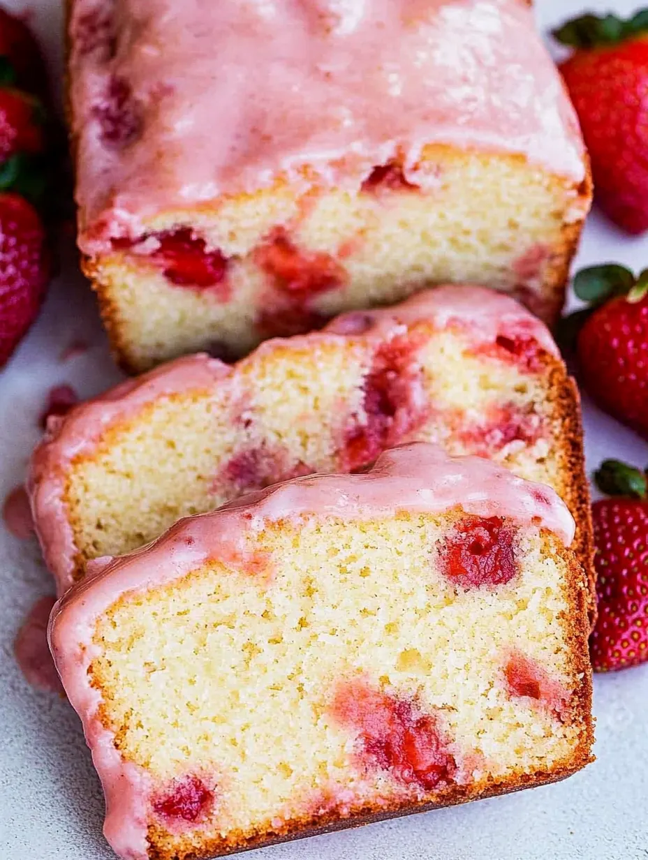 Strawberry Pound Cake