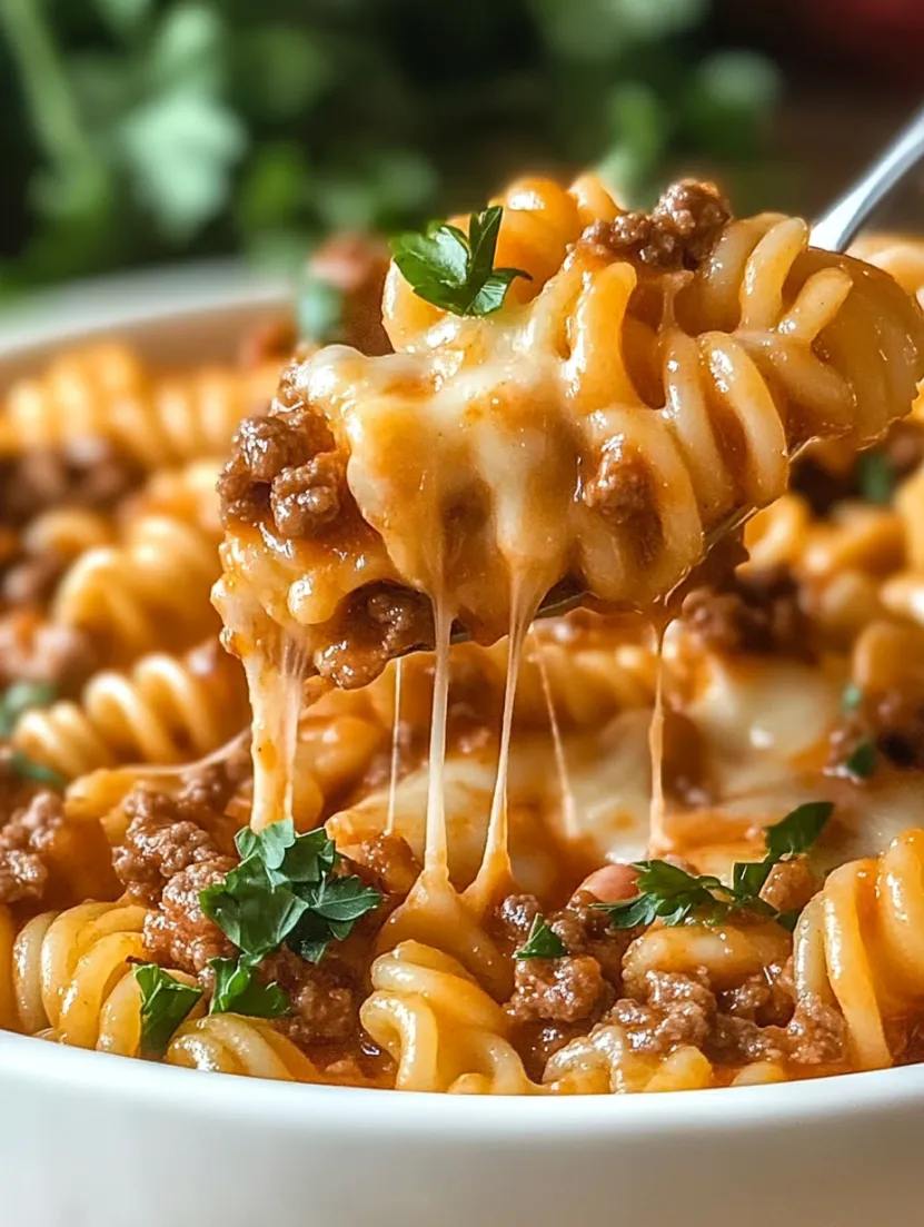 Beef Enchilada Pasta One-Pan Meal