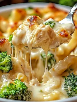 Chicken and Broccoli Alfredo Bake