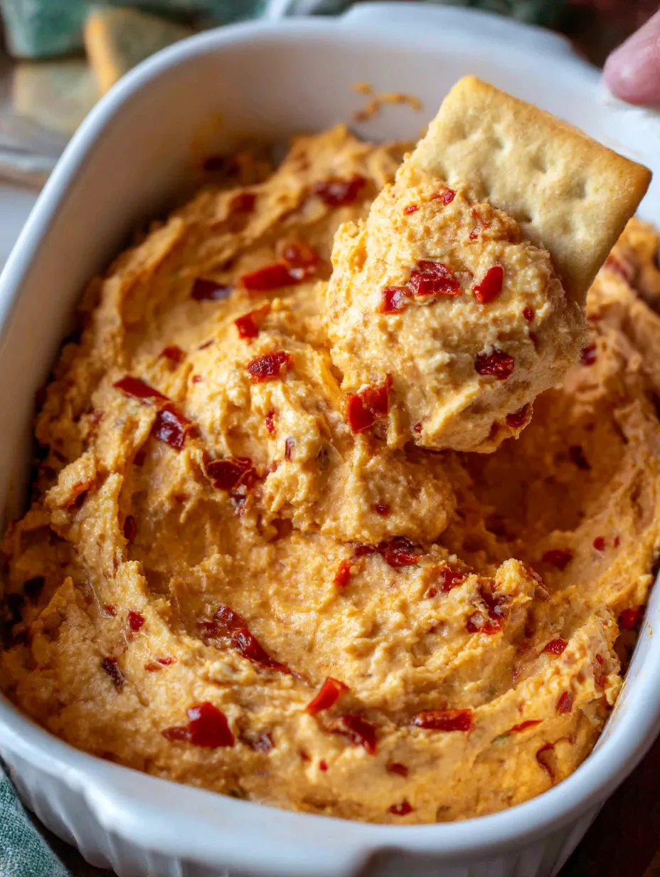 A bowl of pep dip with a spoon in it.