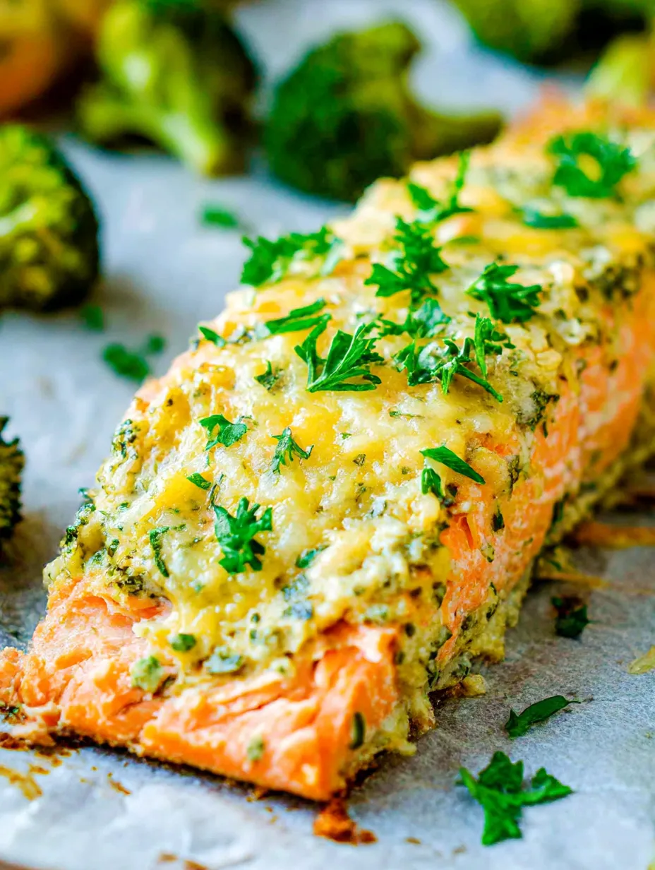 A piece of cooked salmon on a white plate.