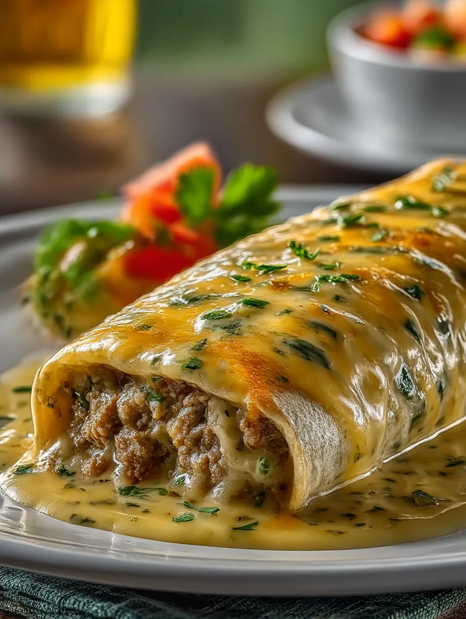 A plate of food with a burrito and a salad.