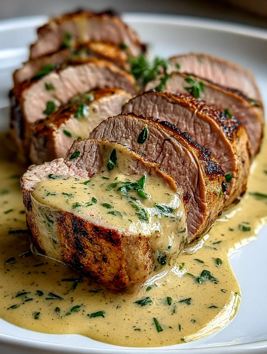 A piece of meat with sauce on it.