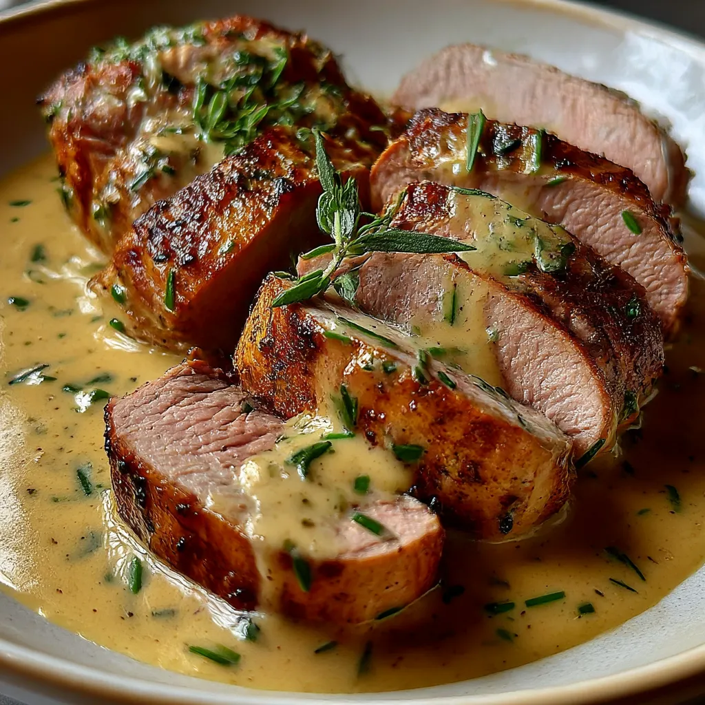 A plate of meat with sauce.