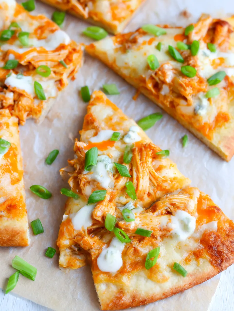 A pizza with chicken and cheese on it.