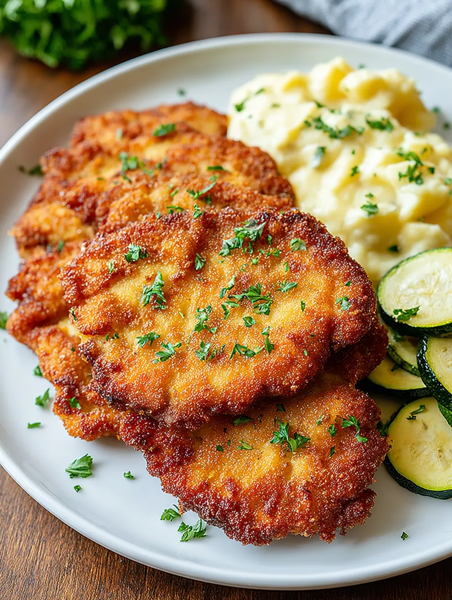 A plate of food with chicken, potatoes and zucchini.