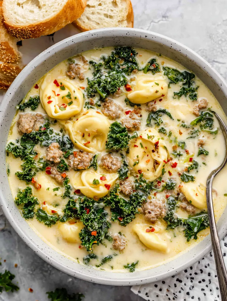A bowl of soup with pasta and greens.