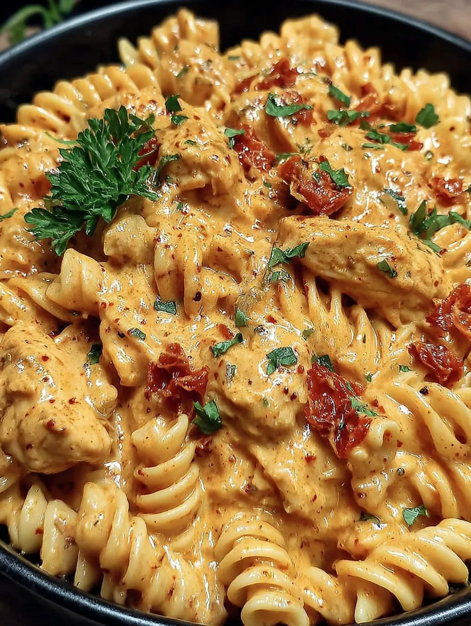 A plate of pasta with meat and vegetables.