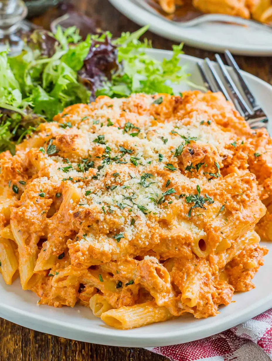 A plate of pasta with cheese and vegetables.