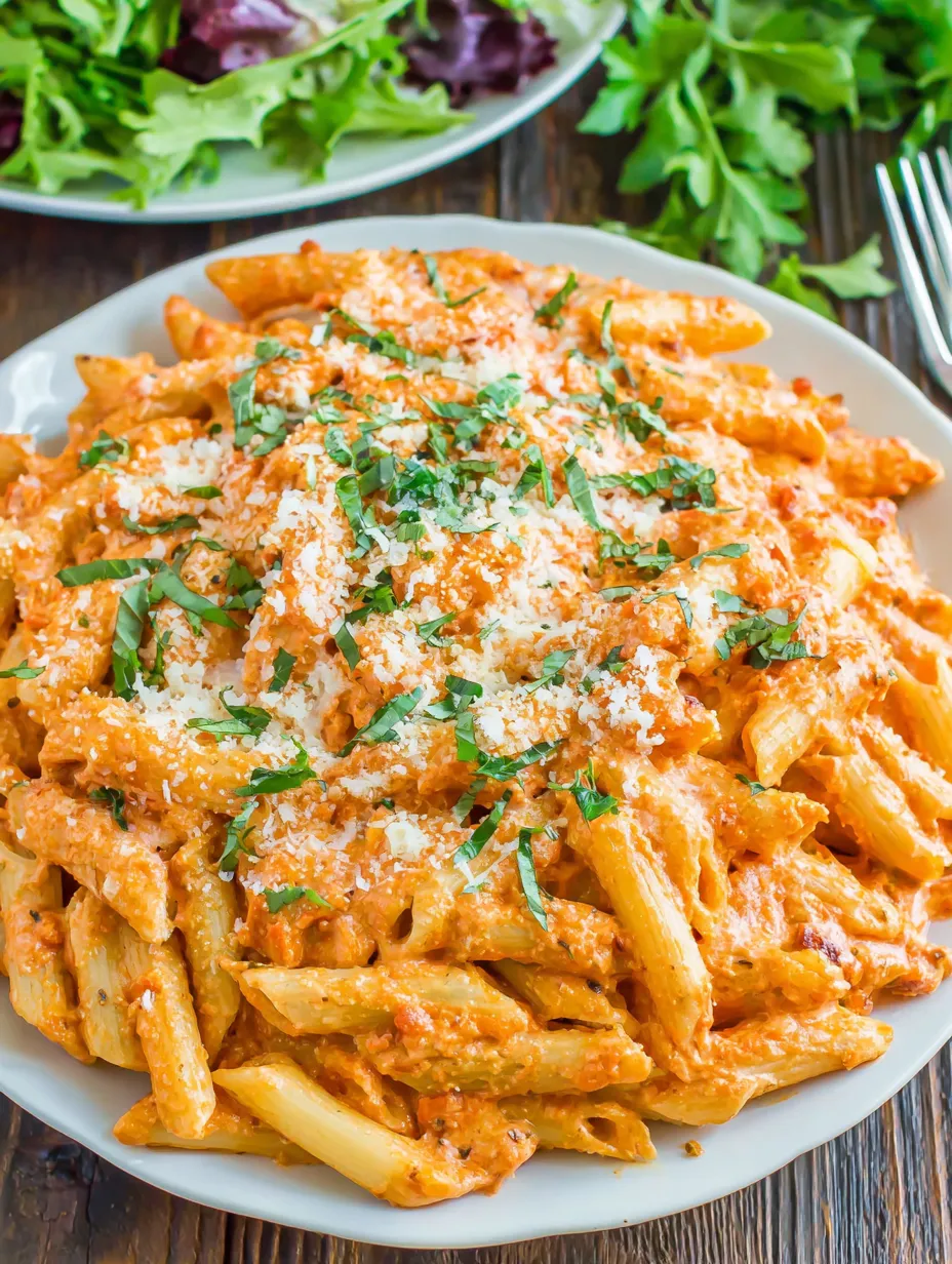 A plate of pasta with cheese and tomato sauce.