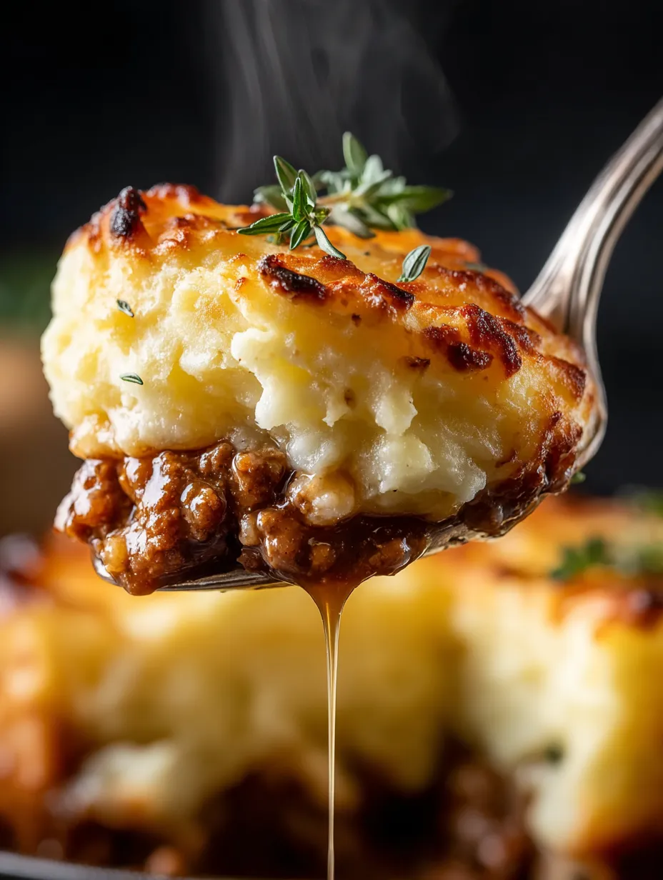 A spoonful of food with a sauce drizzled over it.