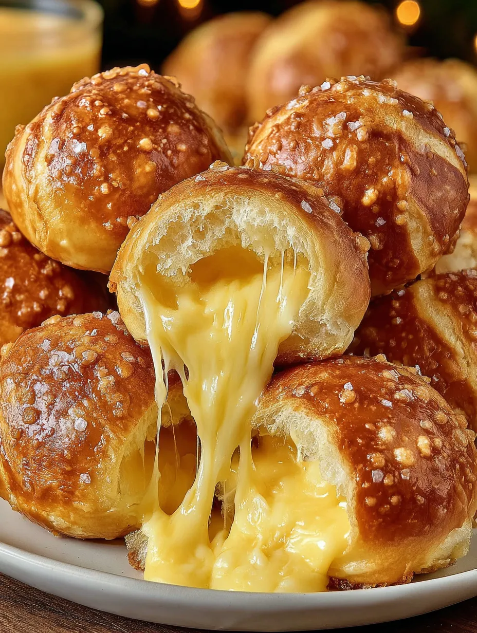 A plate of bread with cheese oozing out.