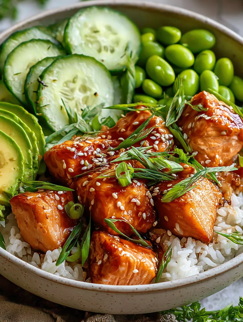 A bowl of food with rice, meat, and vegetables.