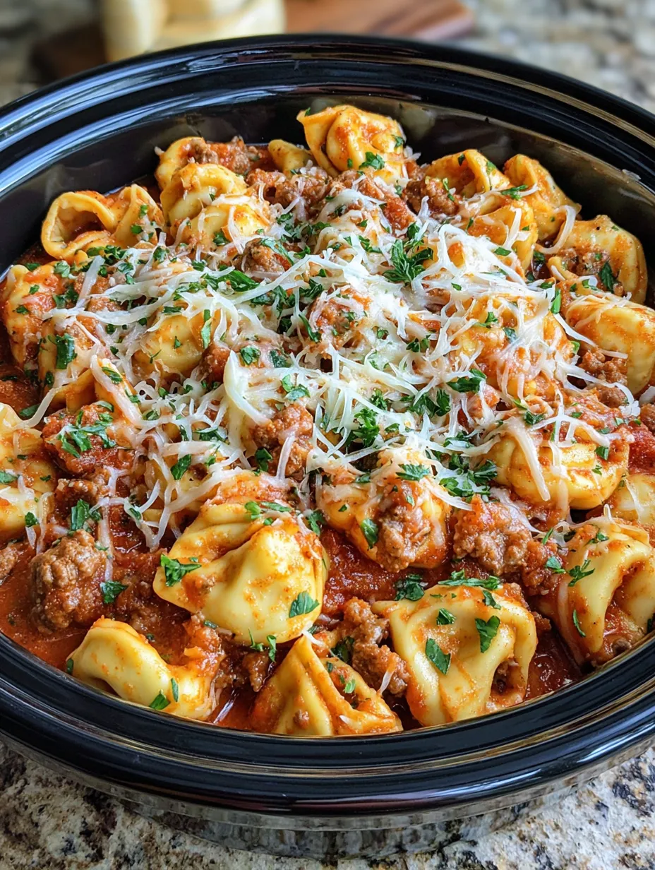 A bowl of pasta with meat and cheese.