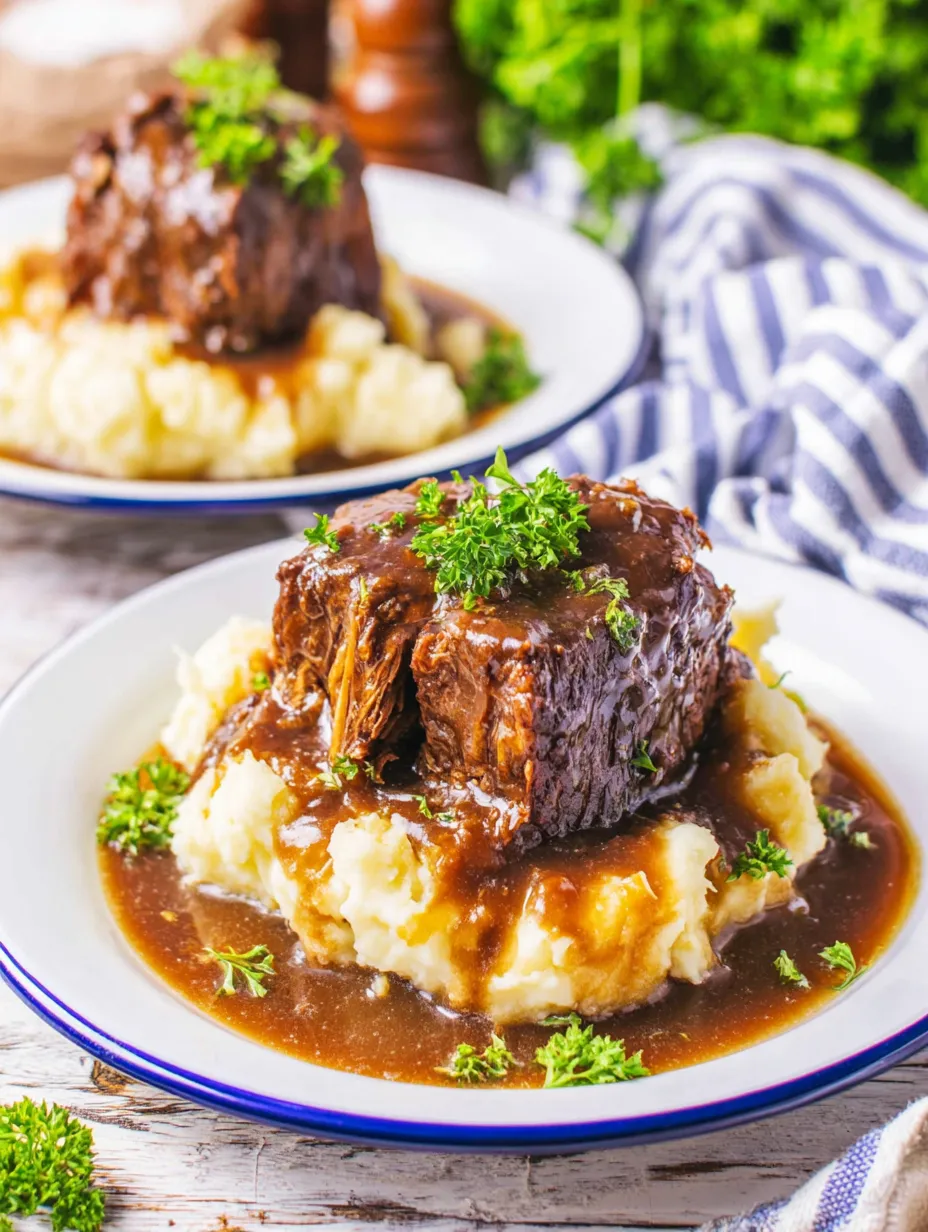 A plate of meat and potatoes.