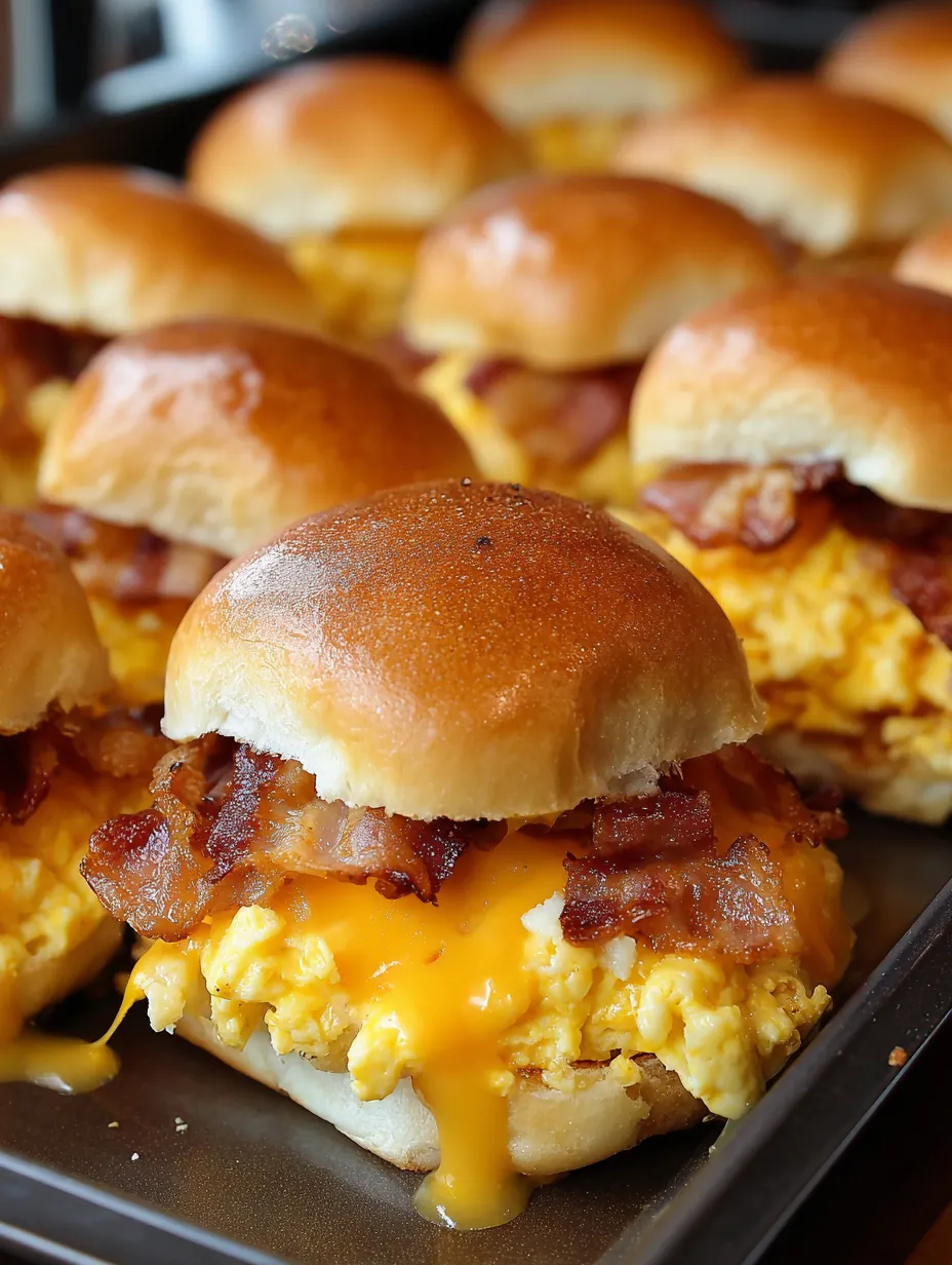 Bacon and egg sandwiches.