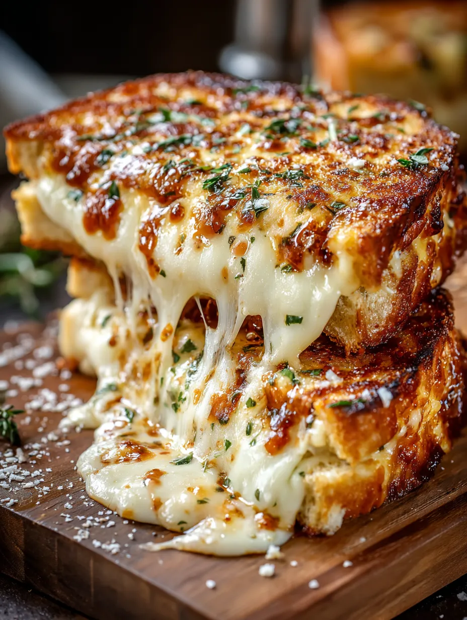 A piece of cheese covered toast.