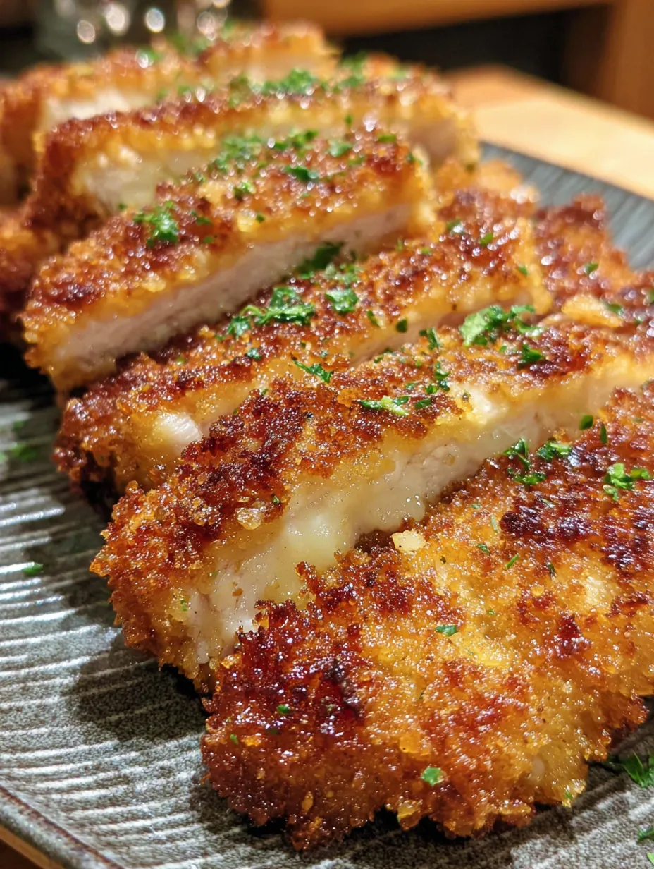 A plate of fried chicken with green herbs.