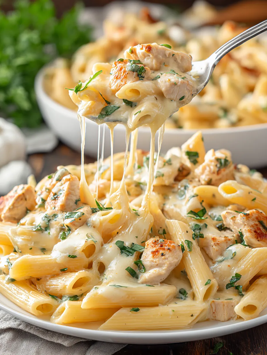 A fork is being used to eat a bowl of pasta.