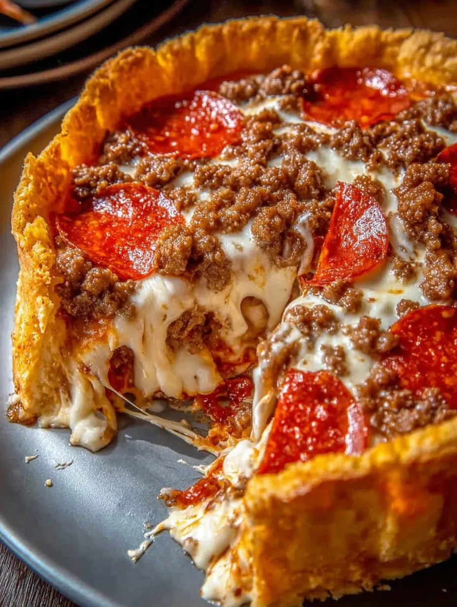 A slice of pizza with pepperoni and cheese.