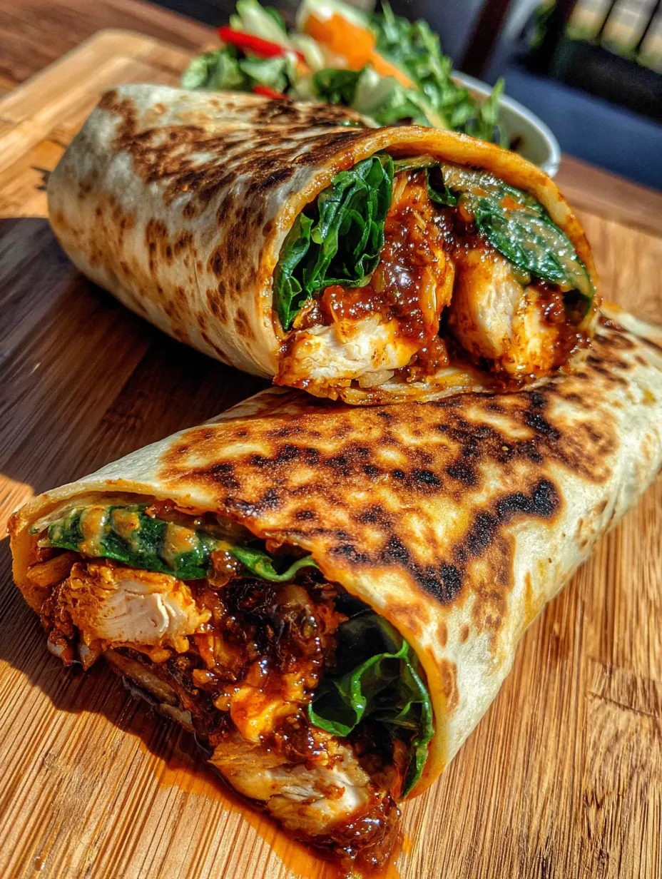 A burrito with meat and lettuce.