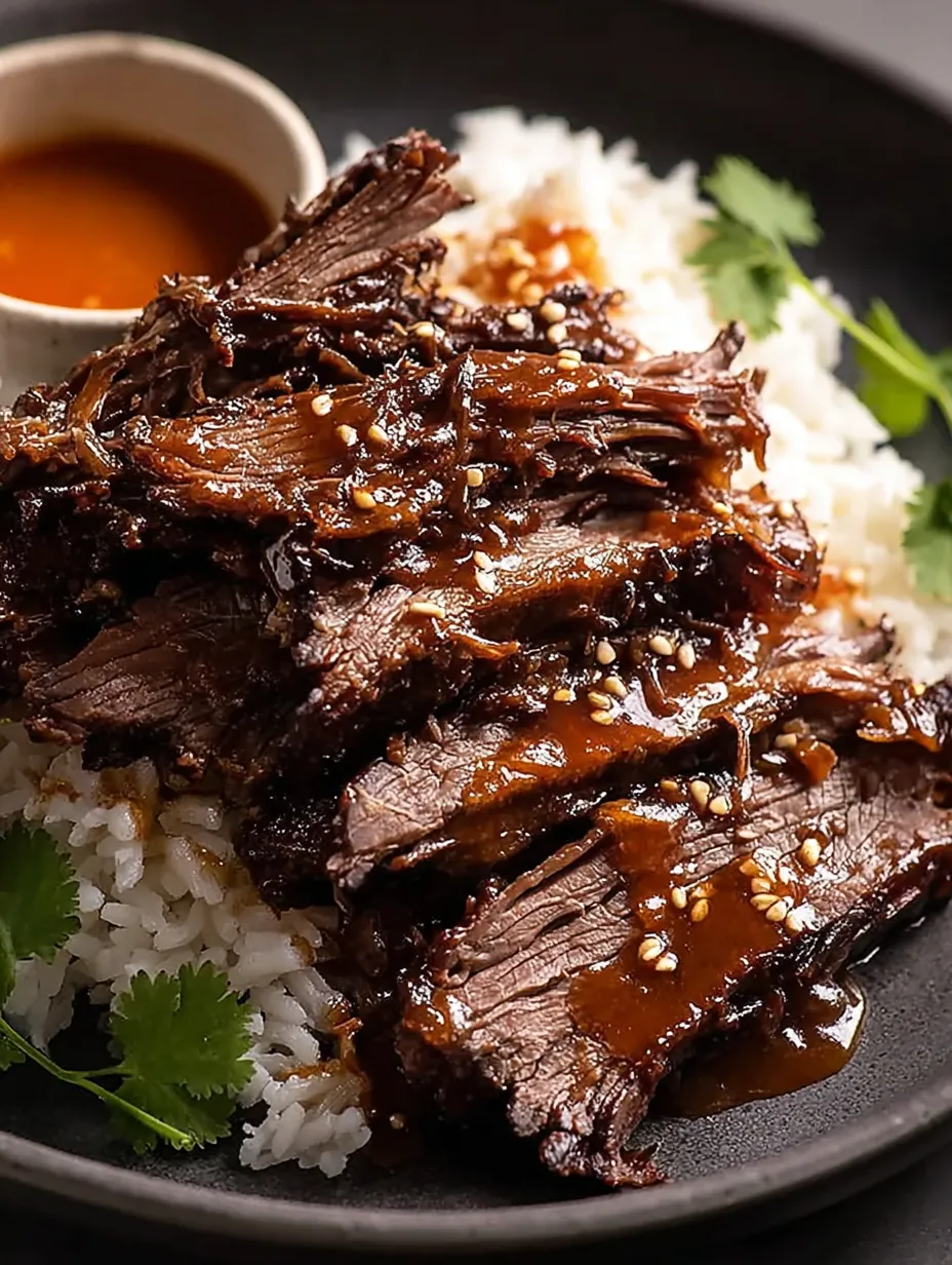 A plate of meat with sauce.