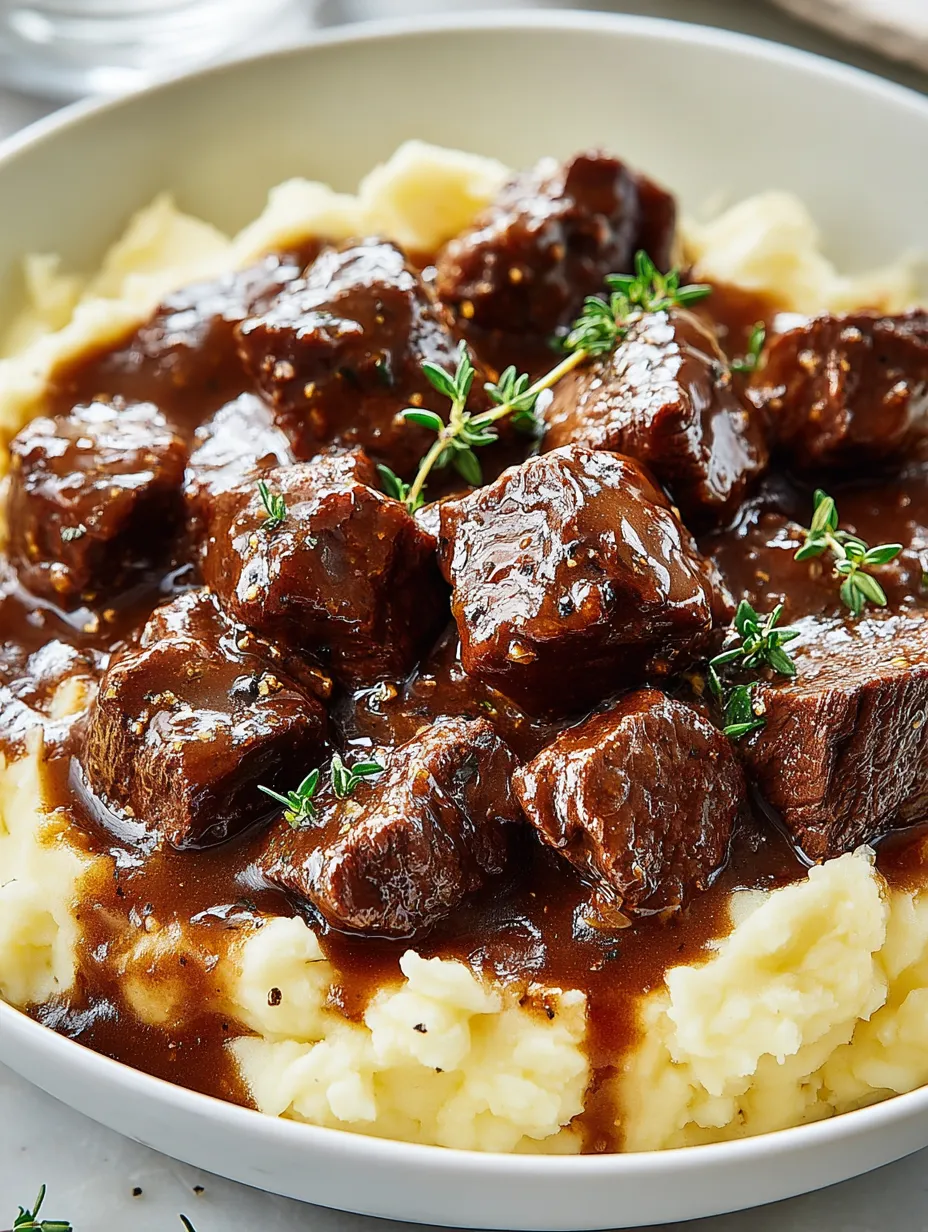 A bowl of meat and potatoes.