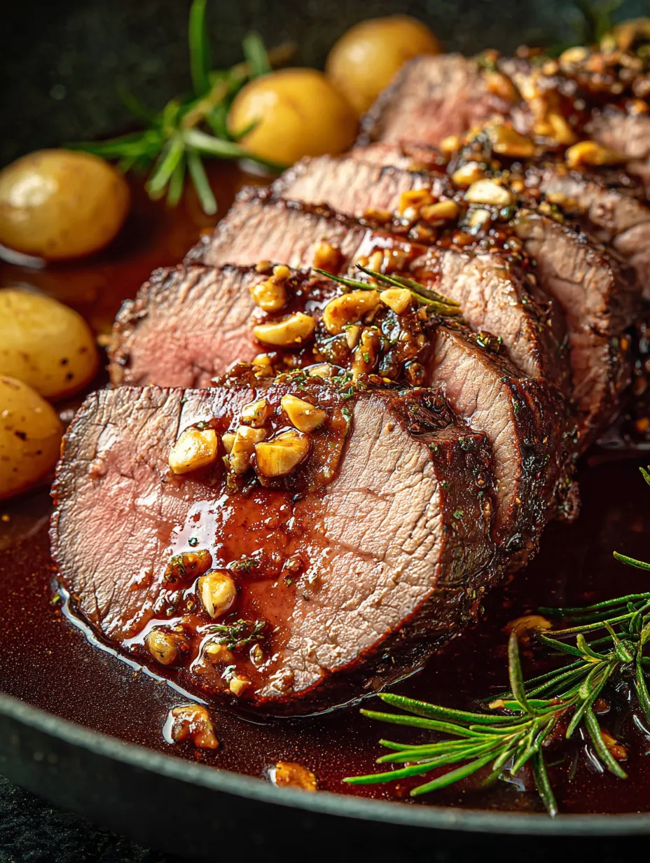 A close up of a piece of meat with nuts on top.
