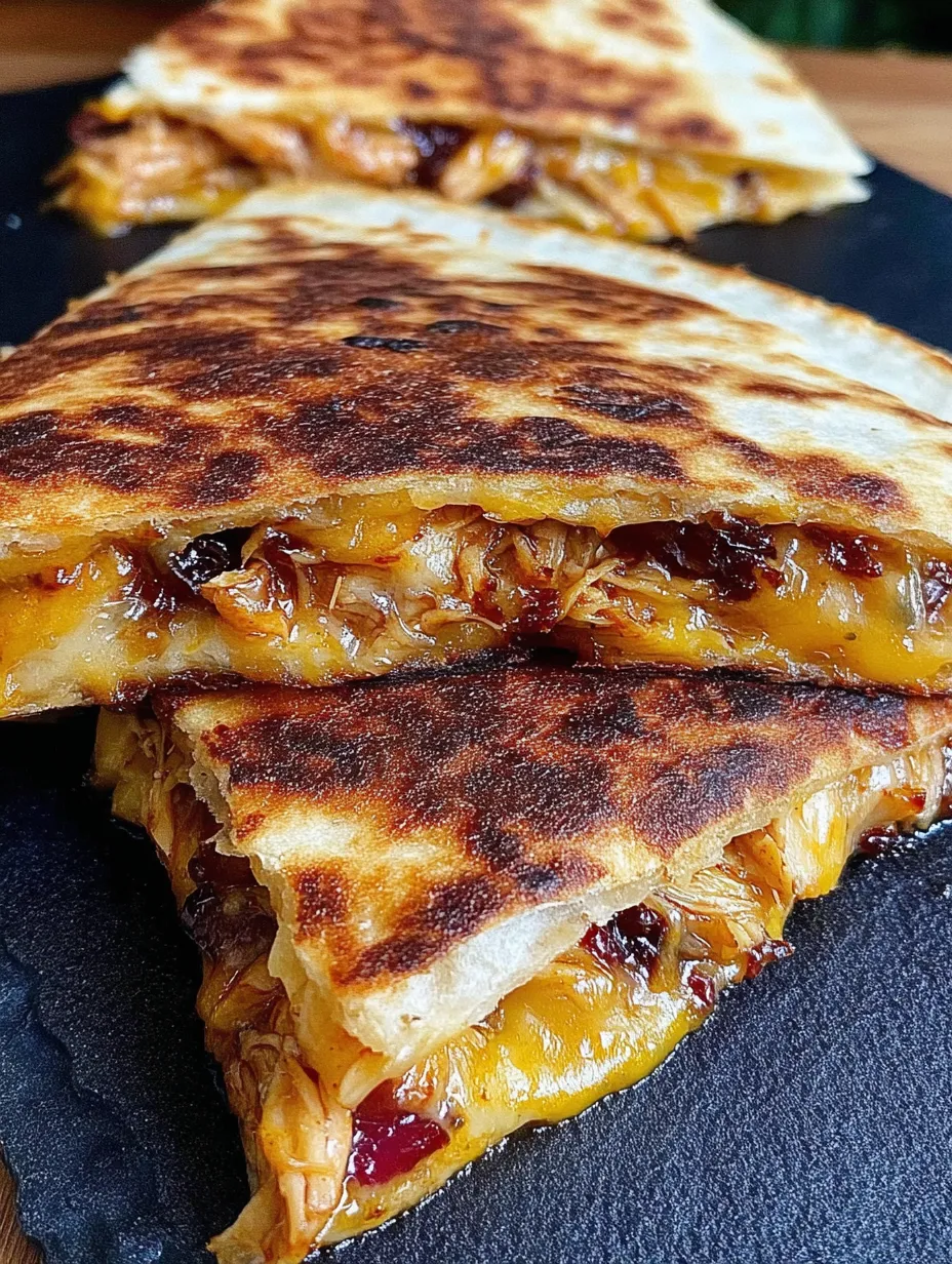 A burrito with cheese and meat on a black plate.