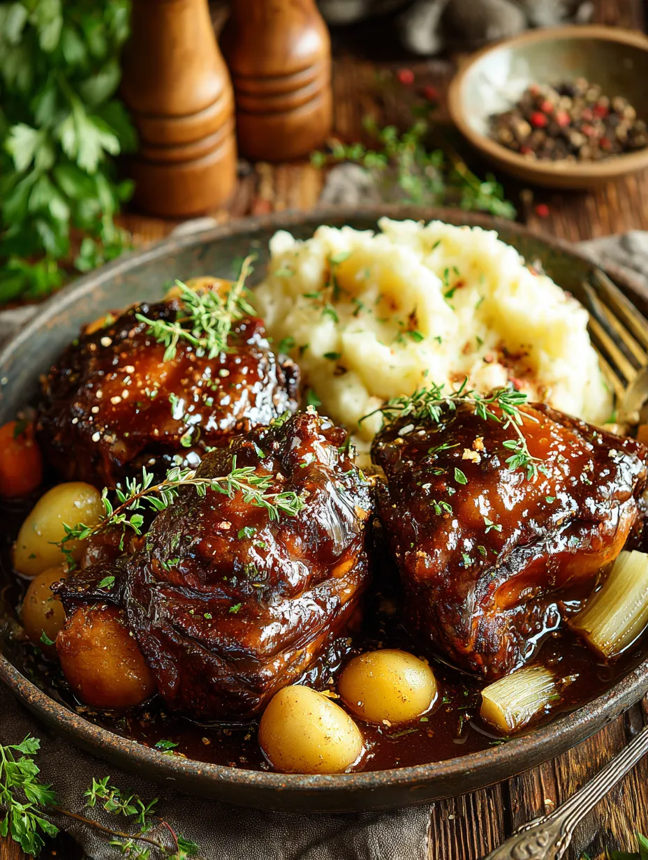 A plate of food with meat and potatoes.