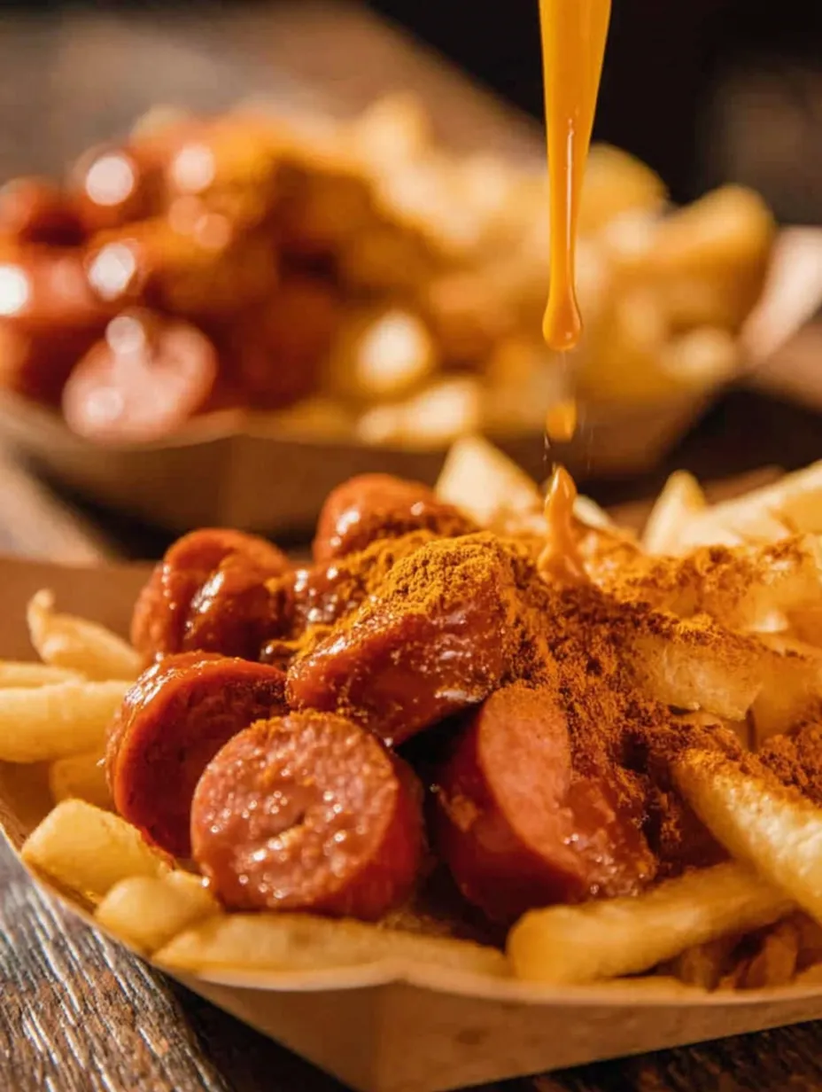 A plate of fries with a hot dog on top.