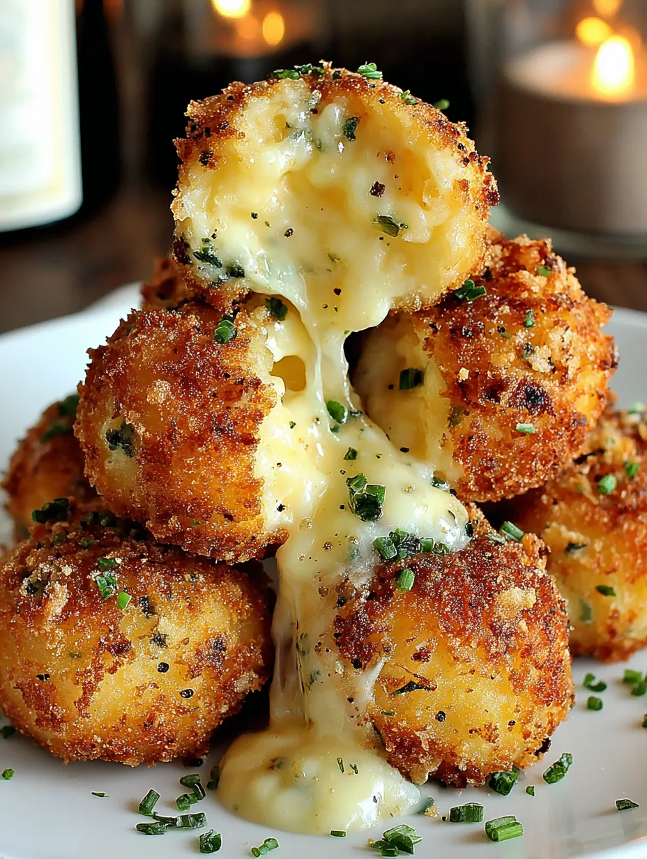 A stack of cheese covered balls.