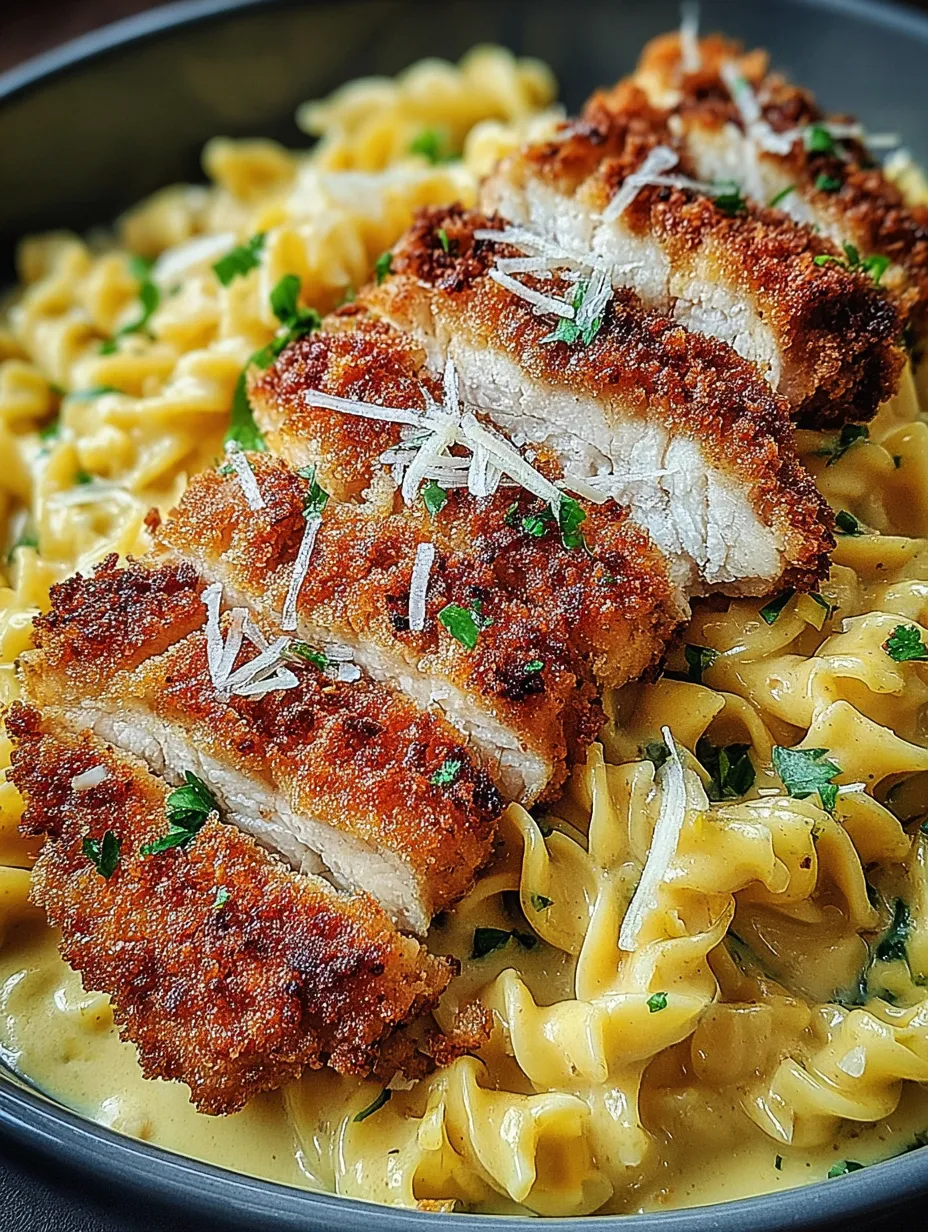 A plate of food with chicken and noodles.