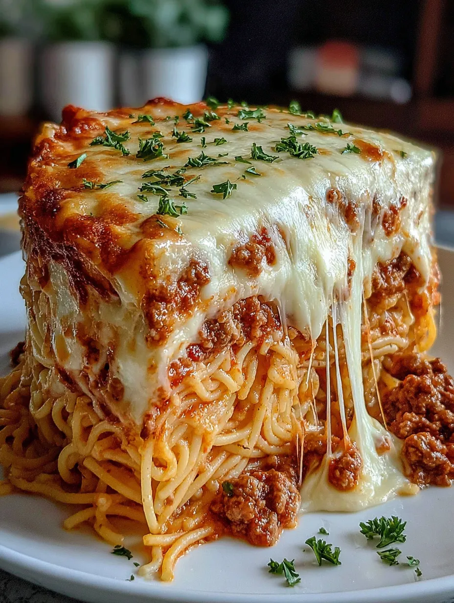 A plate of spaghetti with meat sauce.