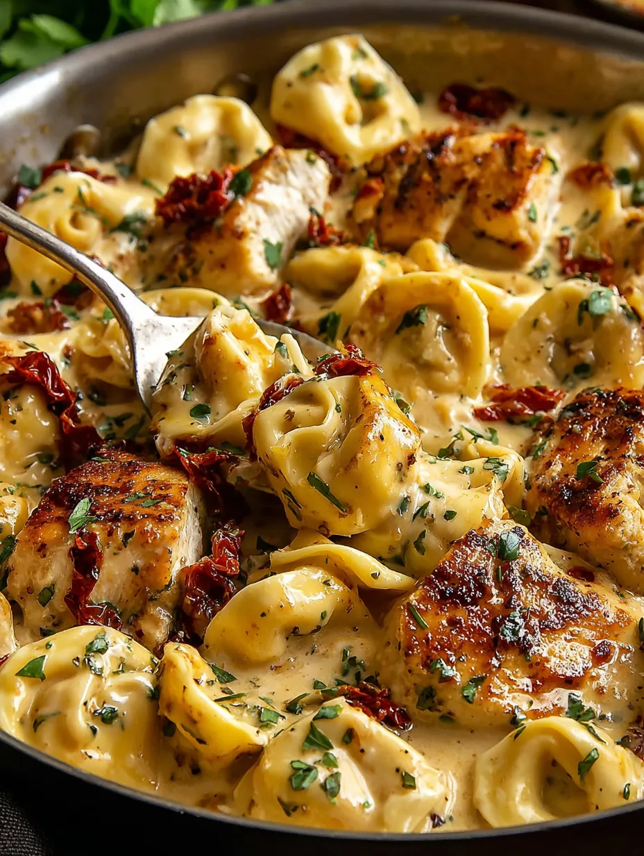 A plate of pasta with chicken and cheese.