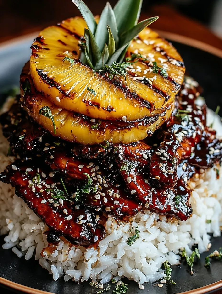 Eine Schüssel mit Rice und Pineapple.