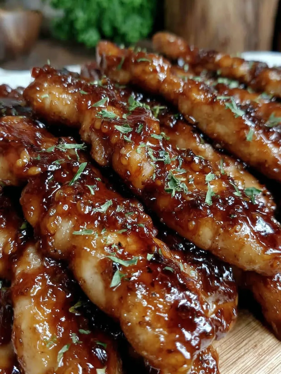 Sliced meat with sauce on a plate.
