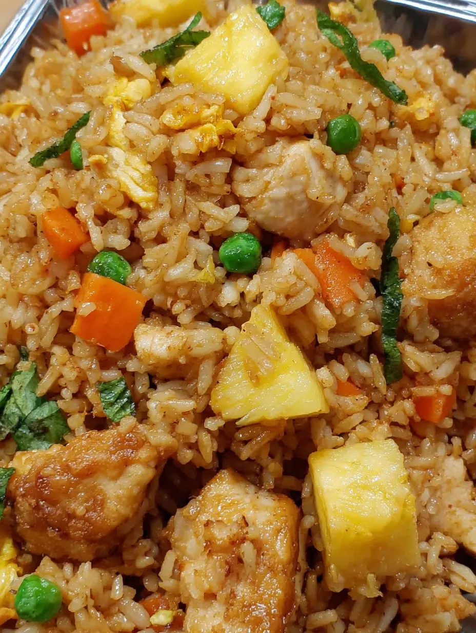 A plate of rice with peas and chicken.