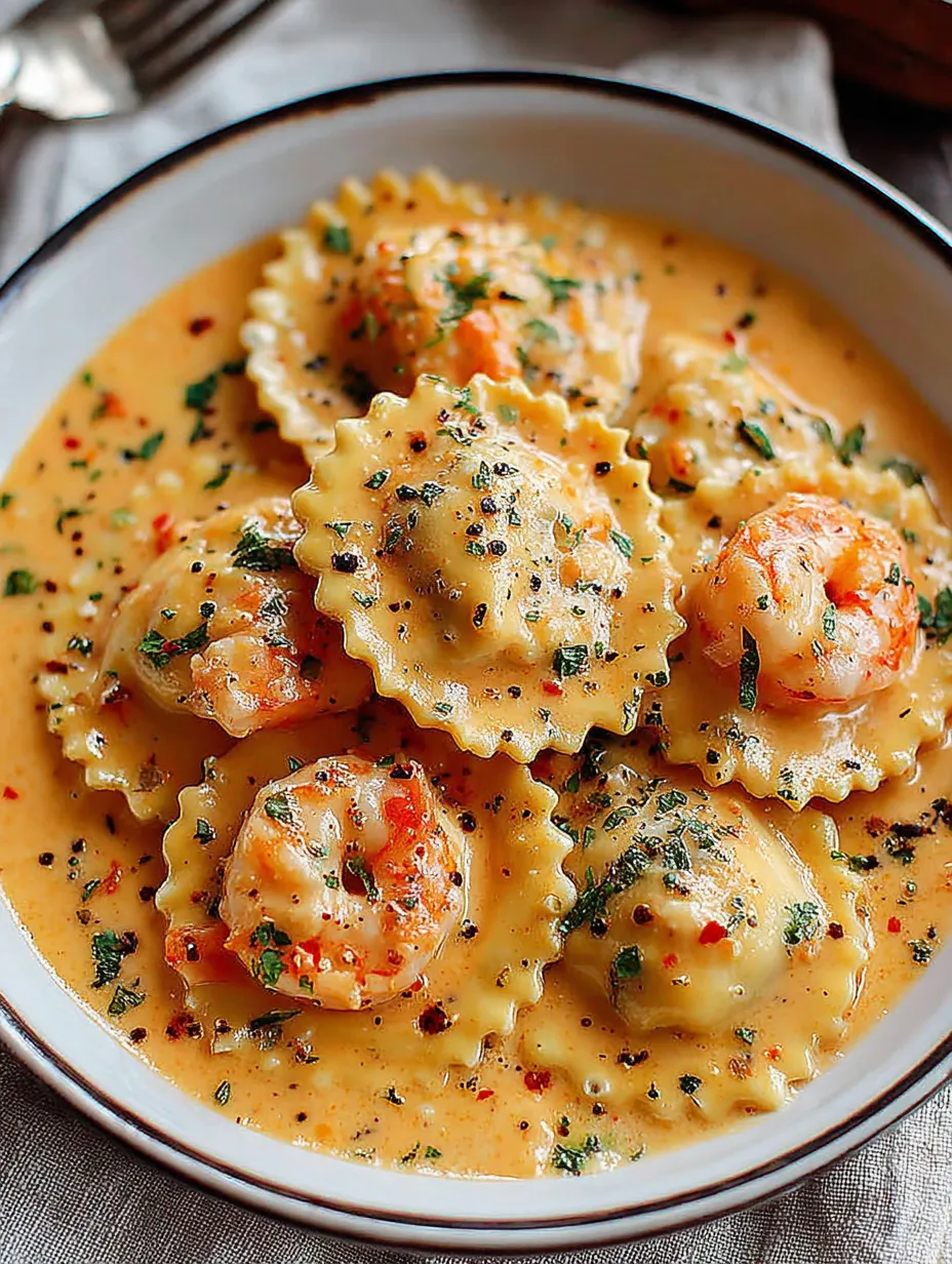 A bowl of shrimp and pasta.