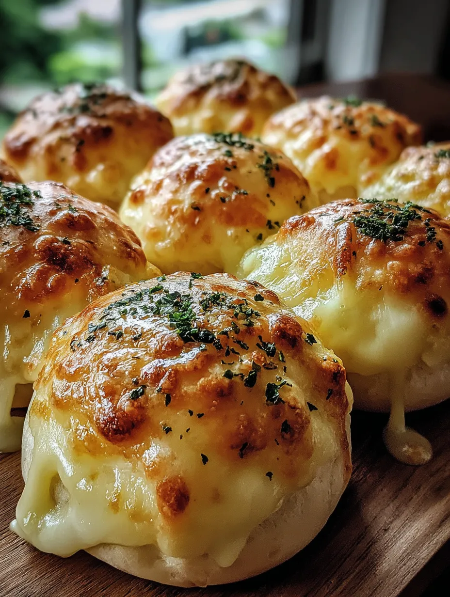 A plate of cheese balls.