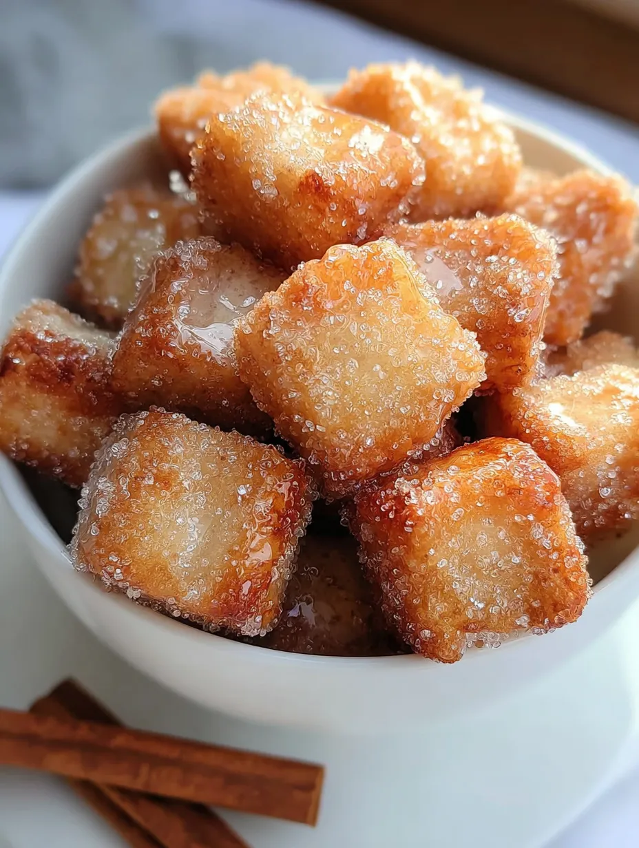 Bowl of sugar coated food.