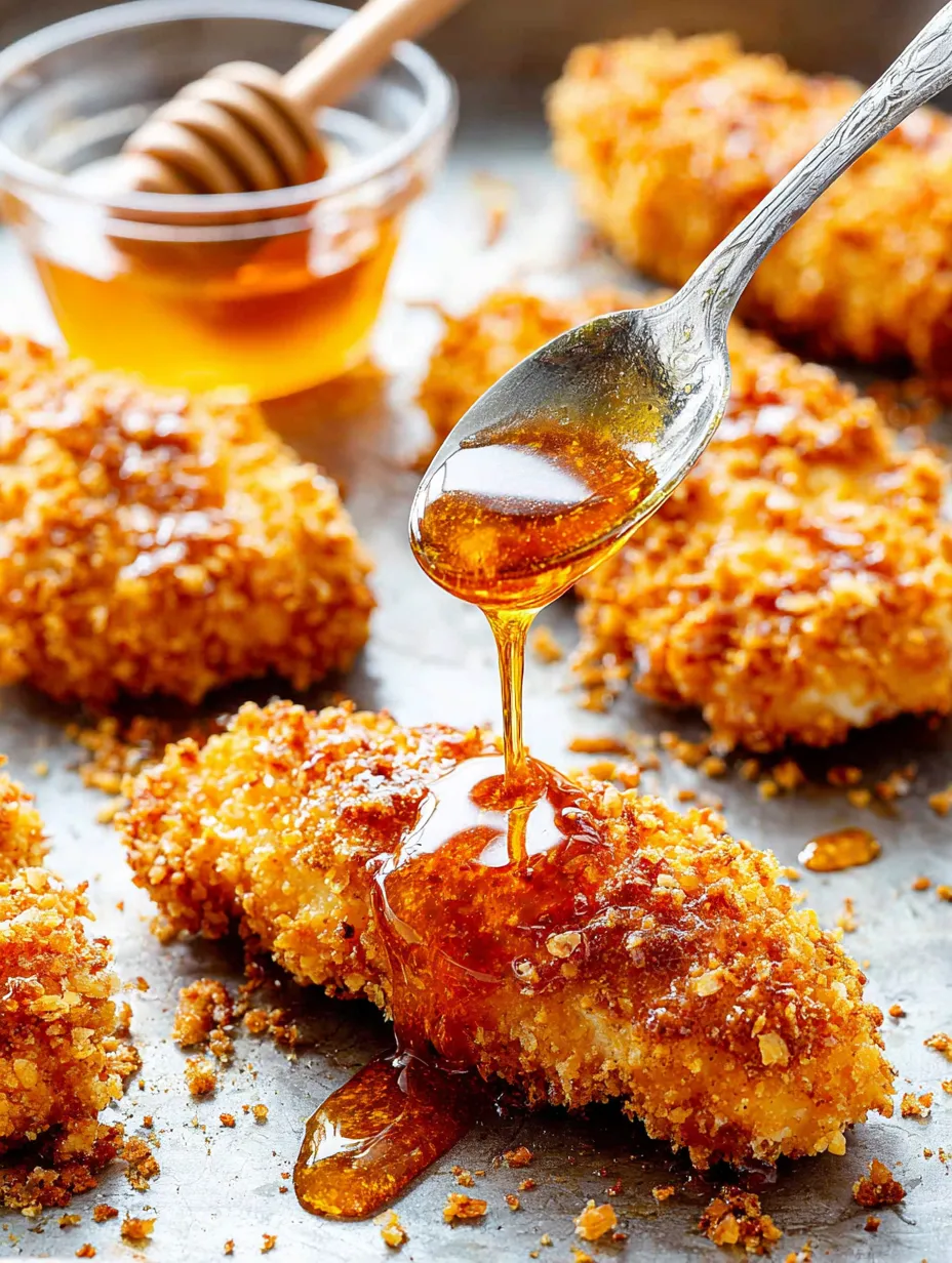 A spoon is dipping into a bowl of honey.