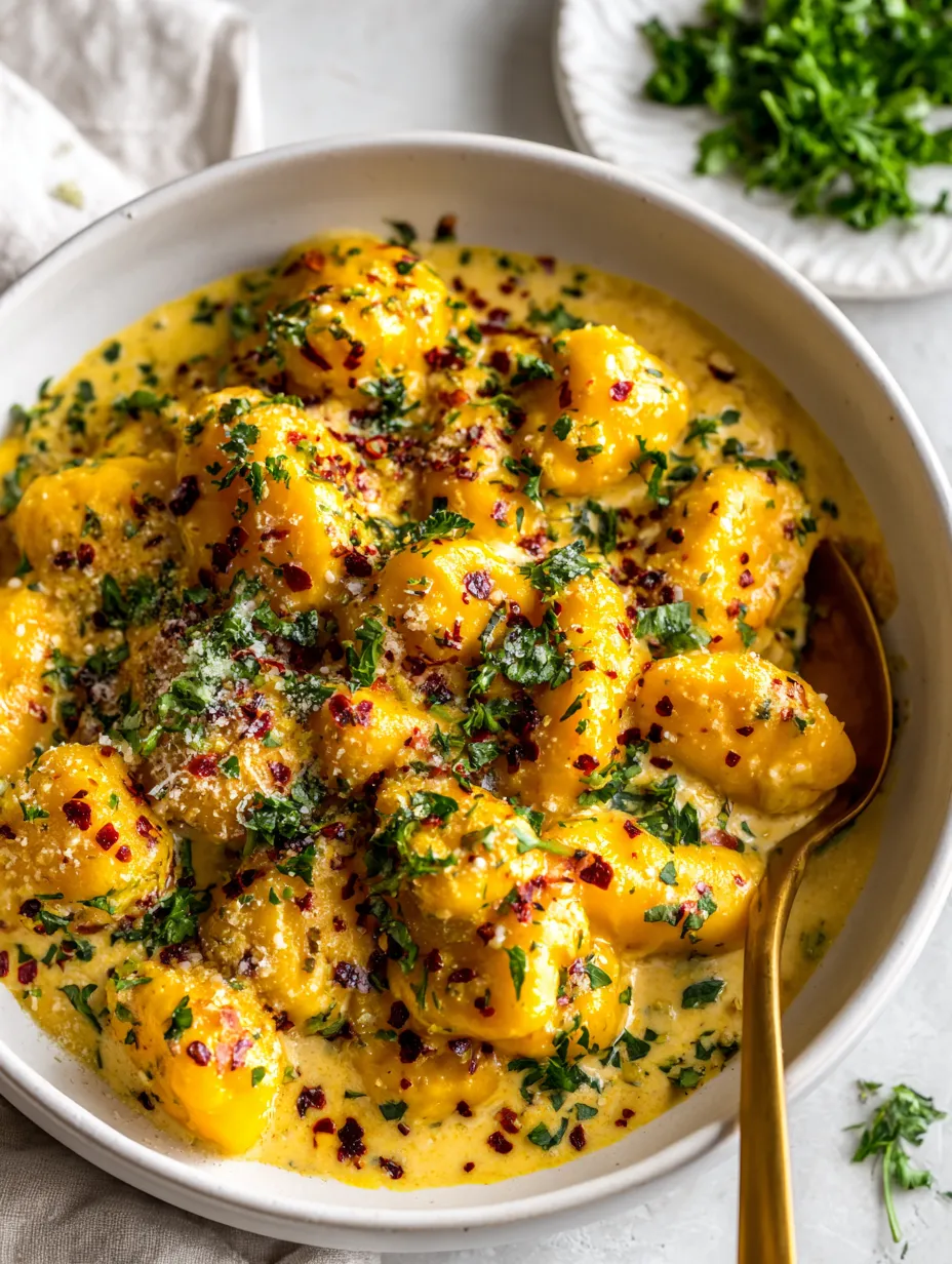 A bowl of pasta with cheese and spices.