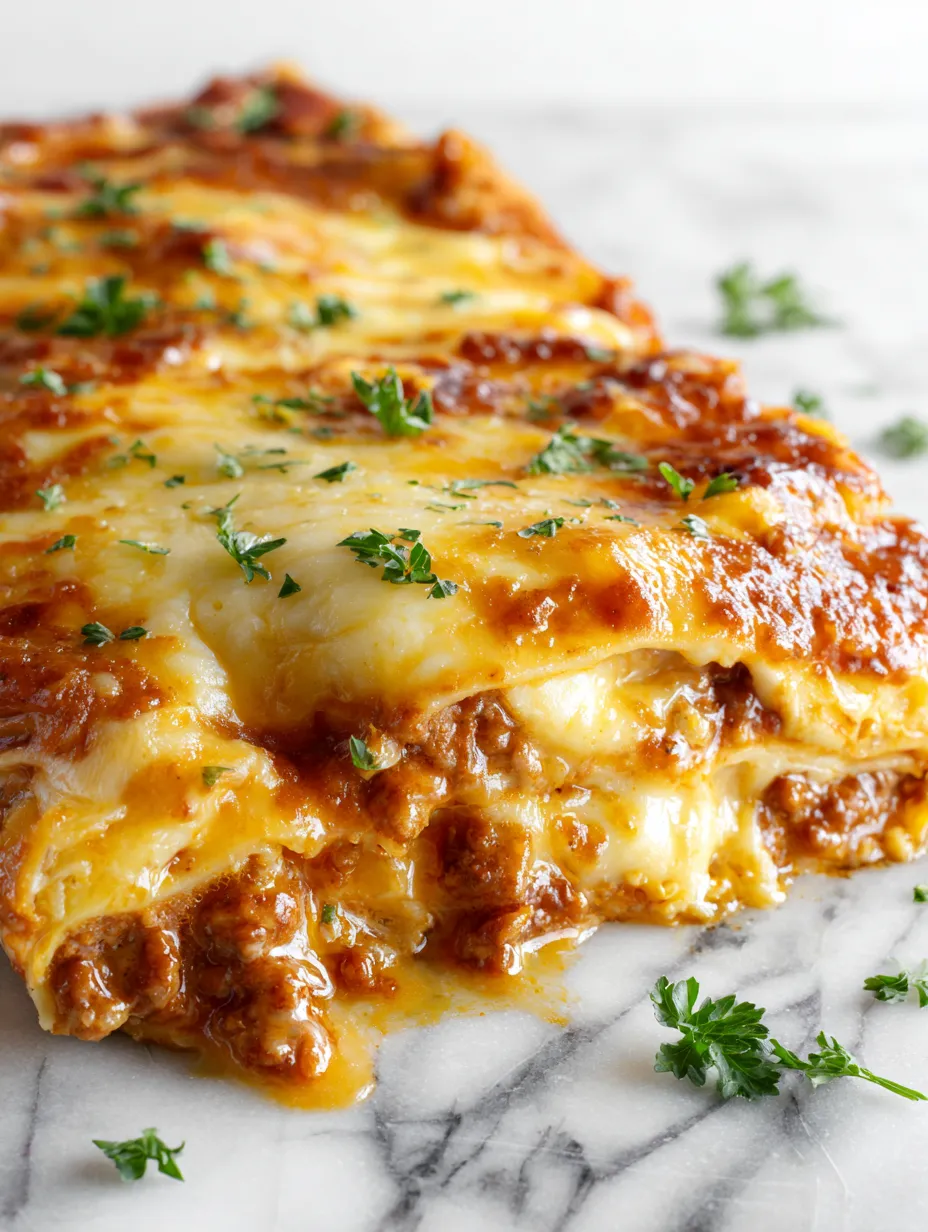 A slice of pizza with cheese and herbs.